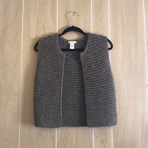 Sundance Small Dark Taupe Wool Alpaca Sweater Vest